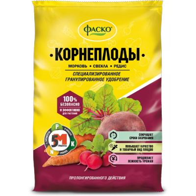 Удобрение сухое Фаско 5М  минеральное для Корнеплодов гранулированное 1 кг