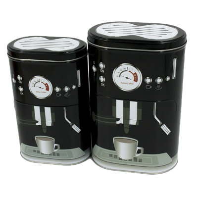 Набор банок для сыпучих продуктов 2шт (11*6*18см и 13*9*20см)