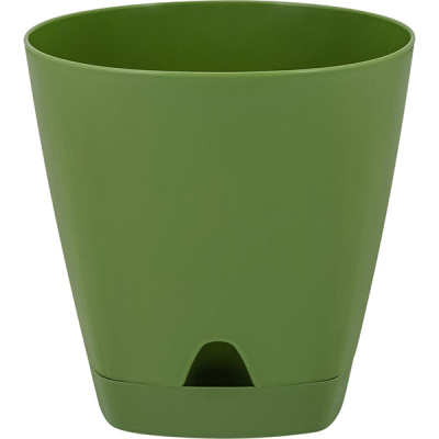 Горшок для цветов AMSTERDAM D200 с прикорневым поливом 4л оливковый