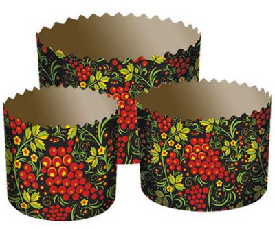 Форма для выпечки большая Хохлома-ягоды