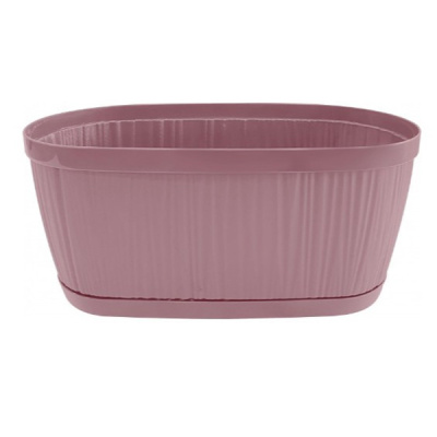 Горшок для цветов BARCELONA 2,7л овальный морозная слива (то)