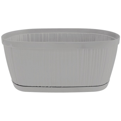 Горшок для цветов BARCELONA 2,7л овальный утренний туман (то)