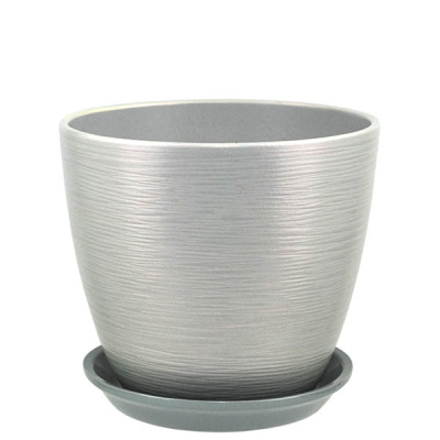 Горшок Перламутр бутон серый 15см (РС 56/2)
