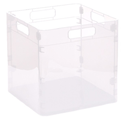 Ящик сборный 35л 330х330х330мм (прозрачный) (то)