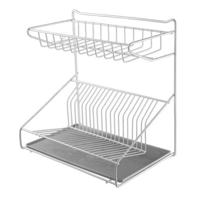 Сушилка д/посуды универсальная с поддоном белая