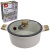 Кастрюля Ø-24см h-12см, со стеклянной крышкой 