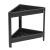 Этажерка угловая VIKEA 2-х ярусная (черный) (то)