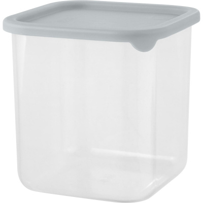 Банка для сыпучих продуктов Vanilla квадр. 0,8л с гибк.крышк. трюфель (то)