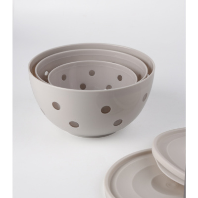 Набор салатников двухцветных Sens (платина) (то)