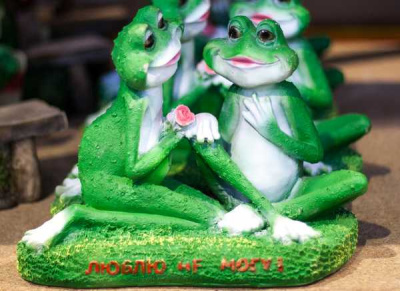 Лягушки пара "Люблю не могу"