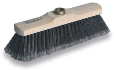 Щетка для пола, искусст.ворс 6,5см, дерев.колодка 27см, 6рядн