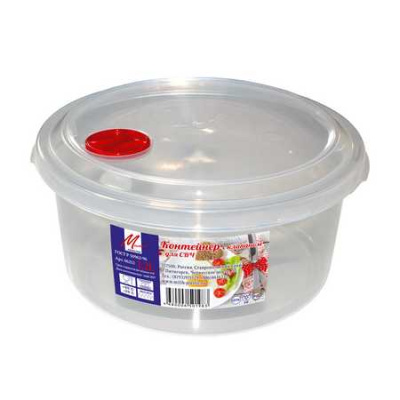 Контейнер пищевой с клапаном для СВЧ 1,2л (то)
