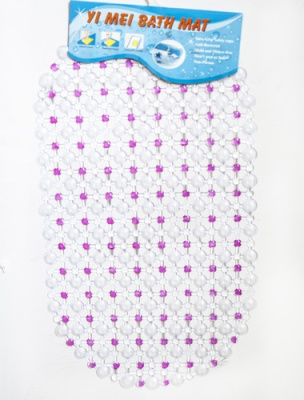 Коврик в ванную ПАУТИНКА, овальный 36*67см