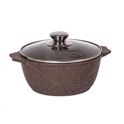 Кастрюля 4л "Гранит brown" 