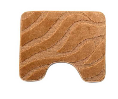 Коврик с вырезом для туалета LEMIS 3014 оранжевый 50х60 L CADESI