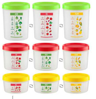 Емкость для сыпучих и СВЧ Vitaline 1,2 л (солнечный)(то)