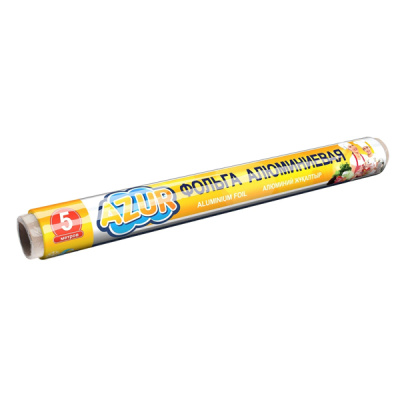 Фольга алюминиевая /рулон AZUR ( 5м х 29см)