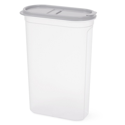 Емкость для сыпучих продуктов "Космо" 2,7л (с клапаном)(серый)(то)