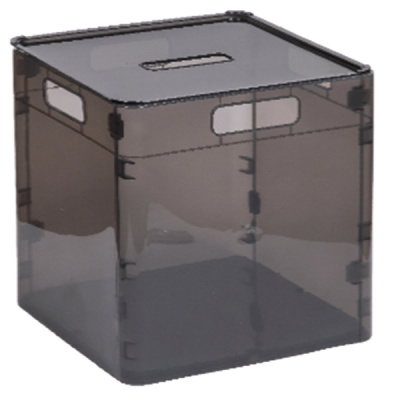 Ящик сборный 35л с крышкой 330х330х330мм (графит) (то)