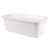 Ящик балконный 43см "Ротанг" с дренажем (белый) (то)