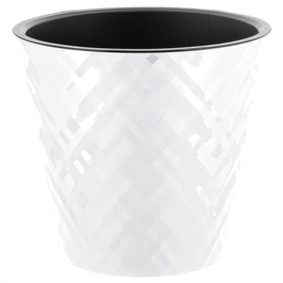 Горшок для цветов Manhattan CUBE 34л, c дренажной вставкой белоснежный жасмин (то)