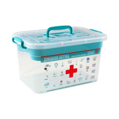 Контейнер для аптечки 6,5л ДОМАШНИЙ ДОКТОР с вклад. 