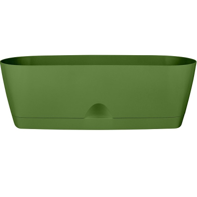 Горшок для суккулентов Amsterdam овальный 25см оливковый (то)