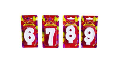 Свеча-цифра в торт 6-9