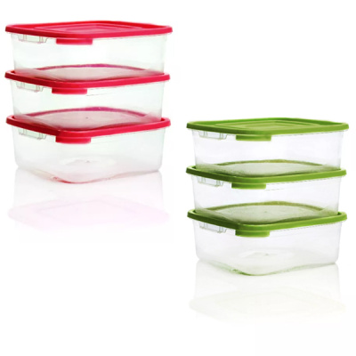 Комплект контейнеров для СВЧ (3шт) КАСКАД 0,7л квадр.