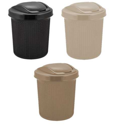 Контейнер для мусора 12л Soul айвори (то)