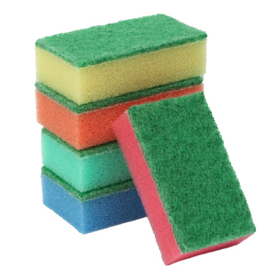 Губка для посуды 7,5*4,5*2,5см  5шт ПЯТЕРКА Magic Home