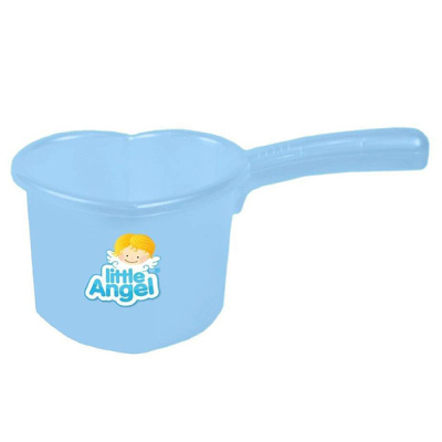 Ковшик для купания Lalababy Follow Me 1,4л голубое облачко (то)
