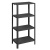 Этажерка VIKEA 4-х ярусная (черный) (то)