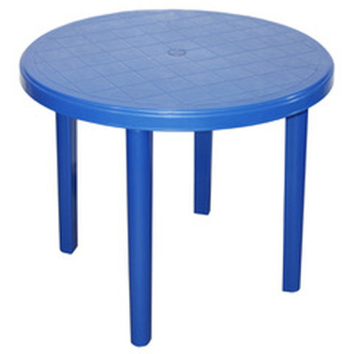 Стол круглый d 900 мм синий (то)