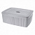 Коробка с крышкой "VELVET", 295х225х110мм, 6,55л (светло-серый) (то)
