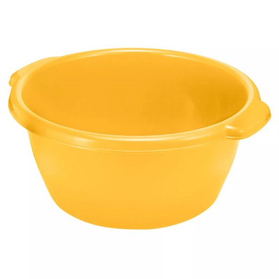 Таз круглый 14л желтый