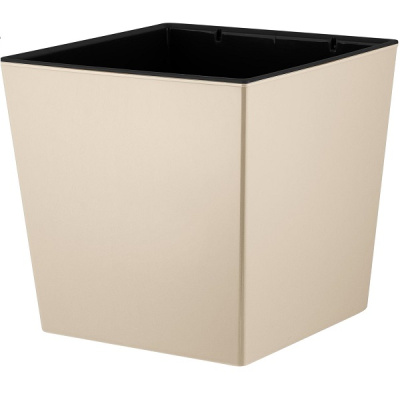 Горшок для цветов London CUBE 4,2л c дренажной вставкой калифорнийск.миндаль (то)