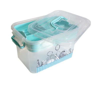 Контейнер для хранения 6,5л ВАЖНЫЕ МЕЛОЧИ с вкладышем.(то)