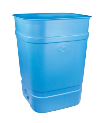 Бочка-бак 250л. без крышки (квадратная) (микс) (то)