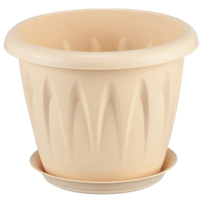 Кашпо АЛИЦИЯ с поддоном D140 мм 1л