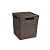 Коробка "Береста" 23л с крышкой квадр.(венге)  (то)