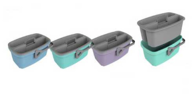 Ведро 12л с емкостью для переноски SMART (васильковый)(то)