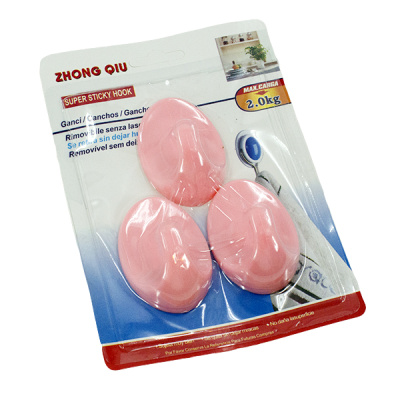 Крючки овальные 3шт (пластик)