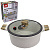 Кастрюля Ø-24см h-12см, со стеклянной крышкой 