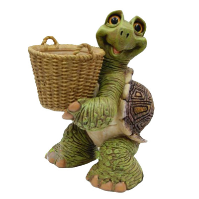Кашпо "Черепаха с корзиной"