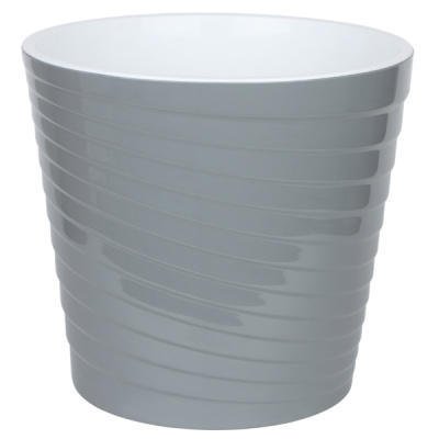 Горшок Эйс 1,65л с вкладкой Серый Муссон