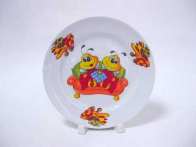 Тарелка мелкая 170мм Идиллия "Пчелы"