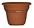 Горшок "Милано", D22, с поддоном 3,2л терракотовый (то)