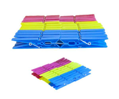 Прищепки пластиковые 10см КЛАССИКА 24шт