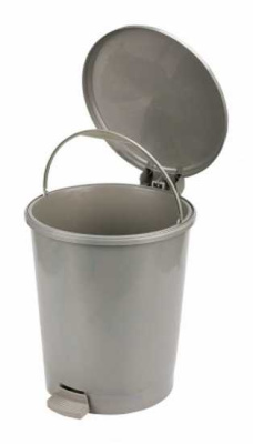 Ведро для мусора с педалью 12л "Эконом" (микс)